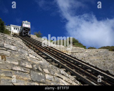 Cliff Railway, West Cliff, Bournemouth, Dorset, Großbritannien Stockfoto