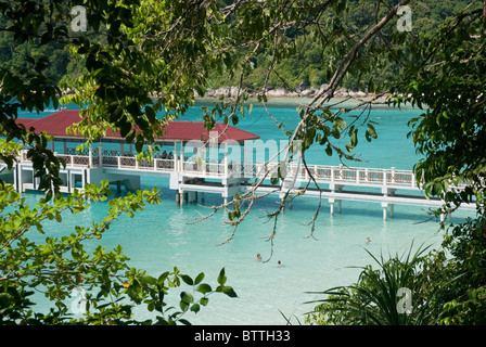 Schöner Strand auf Pulau Perhentian, Malaysia Stockfoto