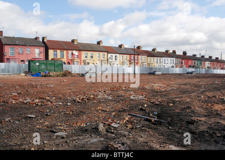 Gehäuse-Clearance im Bereich Edge Hill von Liverpool. Stockfoto