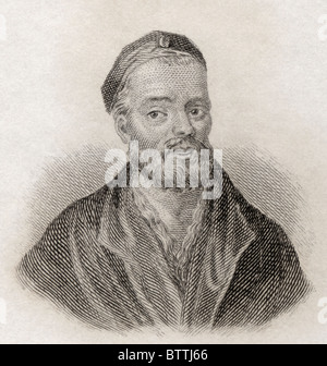 François Rabelais, c. 1494-1553. Französische Renaissance-Schriftsteller, Arzt und Humanist der Renaissance. Stockfoto