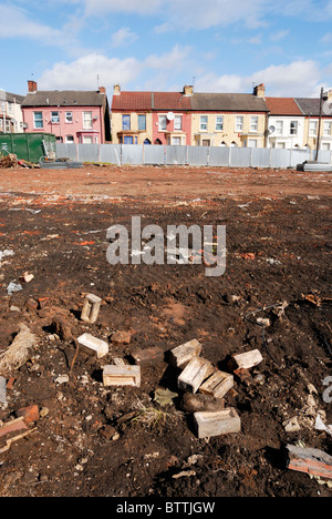 Gehäuse-Clearance im Bereich Edge Hill von Liverpool. Stockfoto