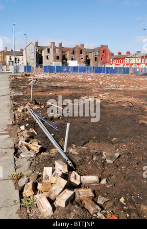 Gehäuse-Clearance im Bereich Edge Hill von Liverpool. Stockfoto