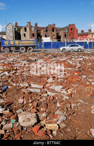 Gehäuse-Clearance im Bereich Edge Hill von Liverpool. Stockfoto