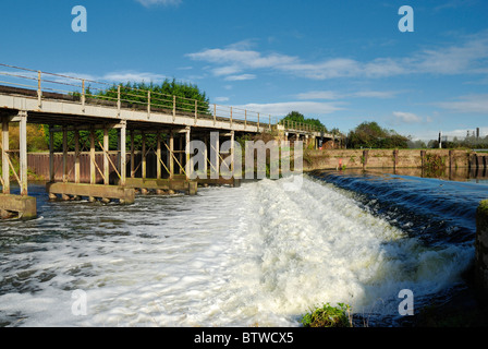 Nether sperren Wehr Newark auf Trent Nottinghamshire England uk Stockfoto