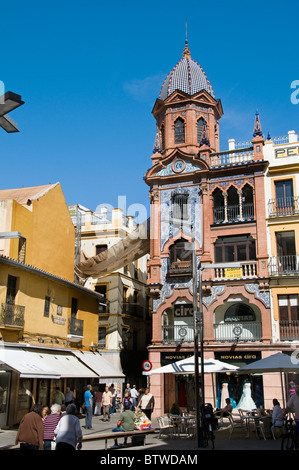 Sevilla Spanien City Shop Straße alte Center Fashion Plaza Del Pan Stockfoto