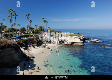 Strand in La Jolla, Kalifornien, USA. Stockfoto