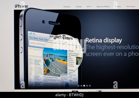 iPhone-Apple Store-Website online Stockfoto