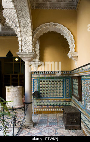 Palast der Gräfin von Lebrija Palacio De La Condesa de Lebrija Sevilla Spanien spanische Andalusien Stockfoto