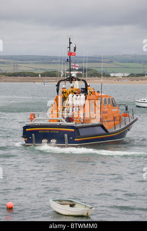 Appledore RNLI-Rettungsboot Tamar Klasse "Mollie Hunt" in Appledore, North Devon, England Stockfoto