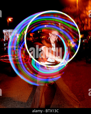 Teilnehmer der alle Seelen Prozession zu Ehren der Verstorbenen in Tucson, Arizona, USA. Stockfoto