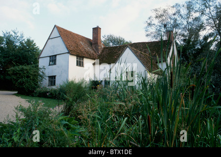 Willy Lotts Cottage in East Bergholt, Suffolk, England, die in John Constable vorgestellt wurde ist der Heuwagen Stockfoto