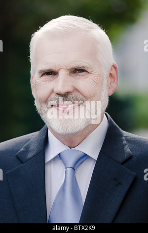 Kaukasische senior Geschäftsmann Porträt Stockfoto