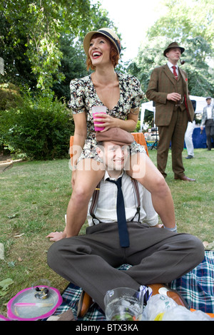 Retro-gesellschaftliches Ereignis The Chap-Olympiade 2010. Stockfoto