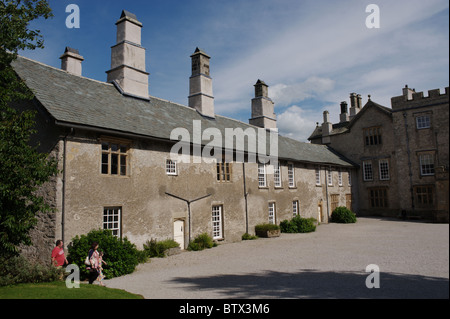 Sizergh & Schlossgarten ist eine Burg, Herrenhaus und Garten in Sizergh, Cumbria, England, UK Stockfoto