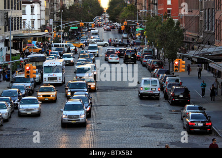 senken Manhattan New York City, 14. St. und 10th Ave. Stockfoto