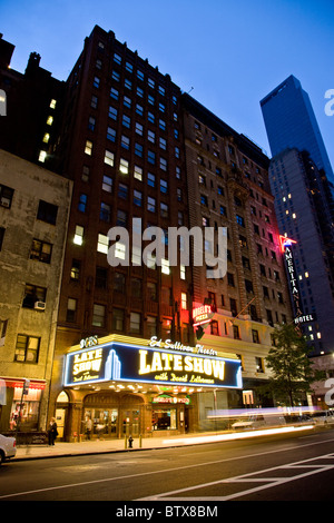 Ed Sullivan Theater Werbung die Late Show Stockfoto