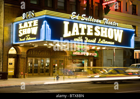 Ed Sullivan Theater Werbung die Late Show Stockfoto