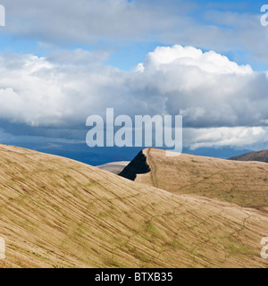 Malerische Aussicht auf Cribyn und Berge des Brecon Beacons National Park, Powys, Wales Stockfoto