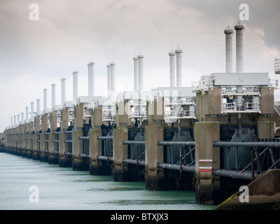 Oosterscheldedam oder Ost-omtrent Verteidigung Sperrwerks Schouwen Duivenland und Nord Beveland, Niederlande Stockfoto