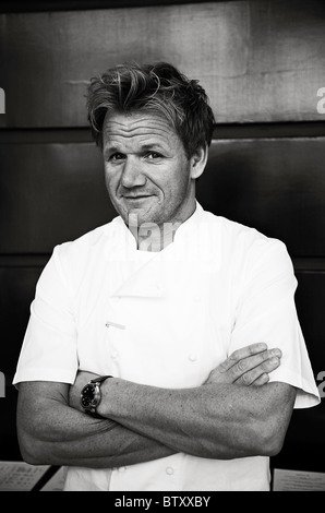 Vorbereitungen vor der Premiere von Gordon Ramsays neues Restaurant im Trianon Palace Hotel in Versailles, Frankreich 2008 Stockfoto