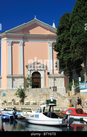 St. Anthony Abbot die Anchoret Kirche in Veli Losinj auf der Insel Losinj, Kroatien Stockfoto