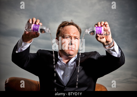 Alex Jones, Texan Talkshow und Gastgeber des Infowars. Stockfoto