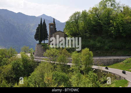 Ponte Caffaro nahe Lago d Idro, Brescia, Italien Stockfoto