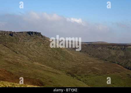 Grindslow Knoll Kinder Scout südlichen Rand Edale Derbyshire Peak District National Park, England Stockfoto