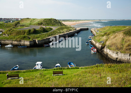 Seaton Schleuse Hafen, Tyne und tragen Northumberland Stockfoto