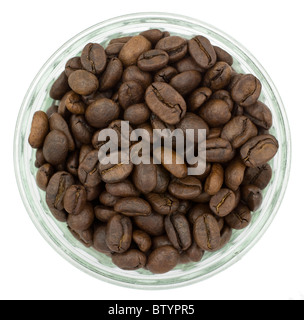 Kaffee Bohnen im Glas Stockfoto