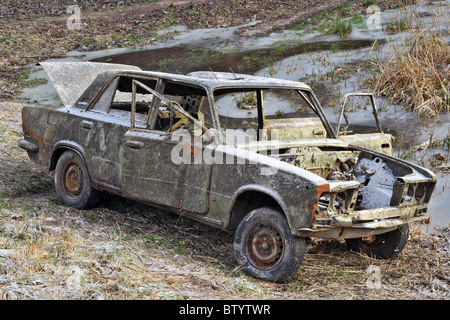 Das Auto des russischen gangster Stockfoto