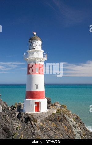 Historischen Cape Palliser Leuchtturm (1897), Wairarapa, Nordinsel, Neuseeland Stockfoto