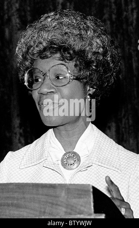 US-Kongressabgeordnete, Shirley Chisholm, aus New York. 1979 Stockfoto