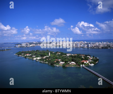 Star Island, Miami Beach, Miami, Florida, Vereinigte Staaten von Amerika Stockfoto