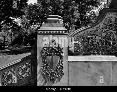 Historische, architektonische Details, Central Park, New York City. Stockfoto