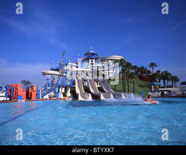 "Stromschnellen" fahren, "Wet and Wild" Wasserpark, Orlando, Florida, Vereinigte Staaten von Amerika Stockfoto