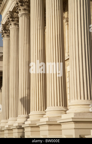 Spalten, historische Forrester Galerie, Oamaru, North Otago, Südinsel, Neuseeland Stockfoto