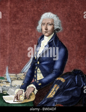 PITT, William (London 1708-Hayes, 1778), erste Earl of Chatham, genannt "Pitt der ältere" oder "Premierminister Pitt". Britischer Politiker. Stockfoto