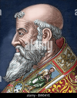 Paul III (Rom, 1468-Canino, 1549). Italienische Papst (1534-1549), Alessandro Farnese geboren. Stockfoto