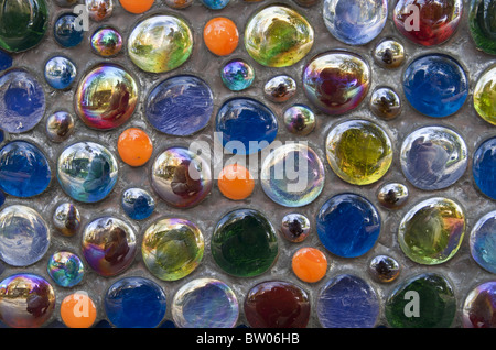 Zusammenfassung Hintergrund aus bunten Glaskugeln Stockfoto