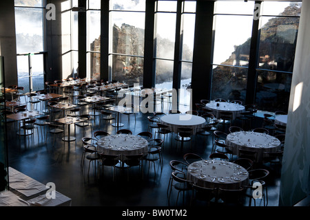 Restaurant im The Blue Lagoon geothermische Spa Island. Stockfoto