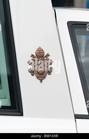 der Mercedes Papst mobile leer in Birmingham 2010 Stockfoto