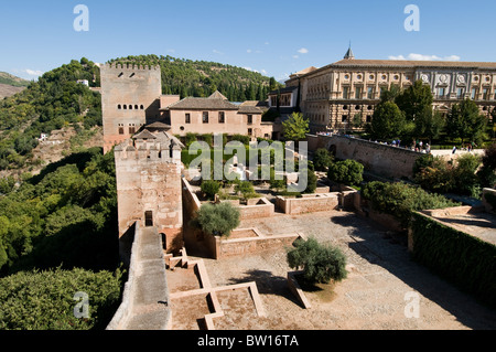 Alhambra Granada Spanien Andalusien golden palace Stockfoto