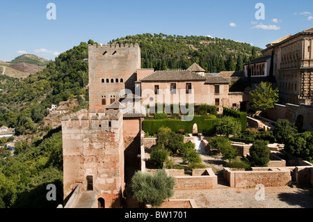 Alhambra Granada Spanien Andalusien golden palace Stockfoto