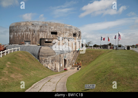 Außenansicht des Museums Batterie Todt, Audinghen am Cap Gris Nez, Frankreich. Stockfoto