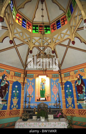 Die Chapelle du Pâtis (oder Chapelle Sainte Anne), erbaut 1875 von einem chinesischen Missionar in La Selle Guerchaise, Bretagne, Frankreich. Stockfoto