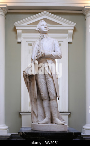 Statue von Dr. Joseph Warren am Bunker Hill Monument, Charlestown, Boston, Massachusetts, USA Stockfoto