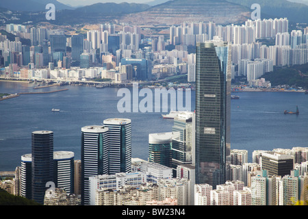 Eine Insel Ost-Wolkenkratzer in Quarry Bay, Hong Kong, China Stockfoto