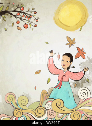 Chuseok und Herbst Luft Stockfoto