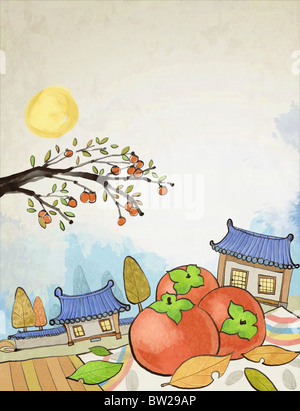 Chuseok und Herbst Luft Stockfoto